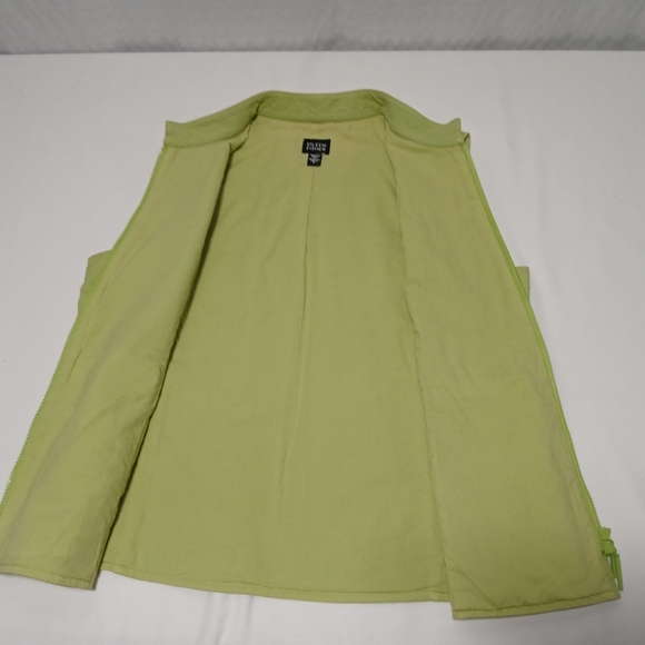 Eileen Fisher 100% Cotton Full Double Zip Vest. Ladies Size S - Picture 5 of 7